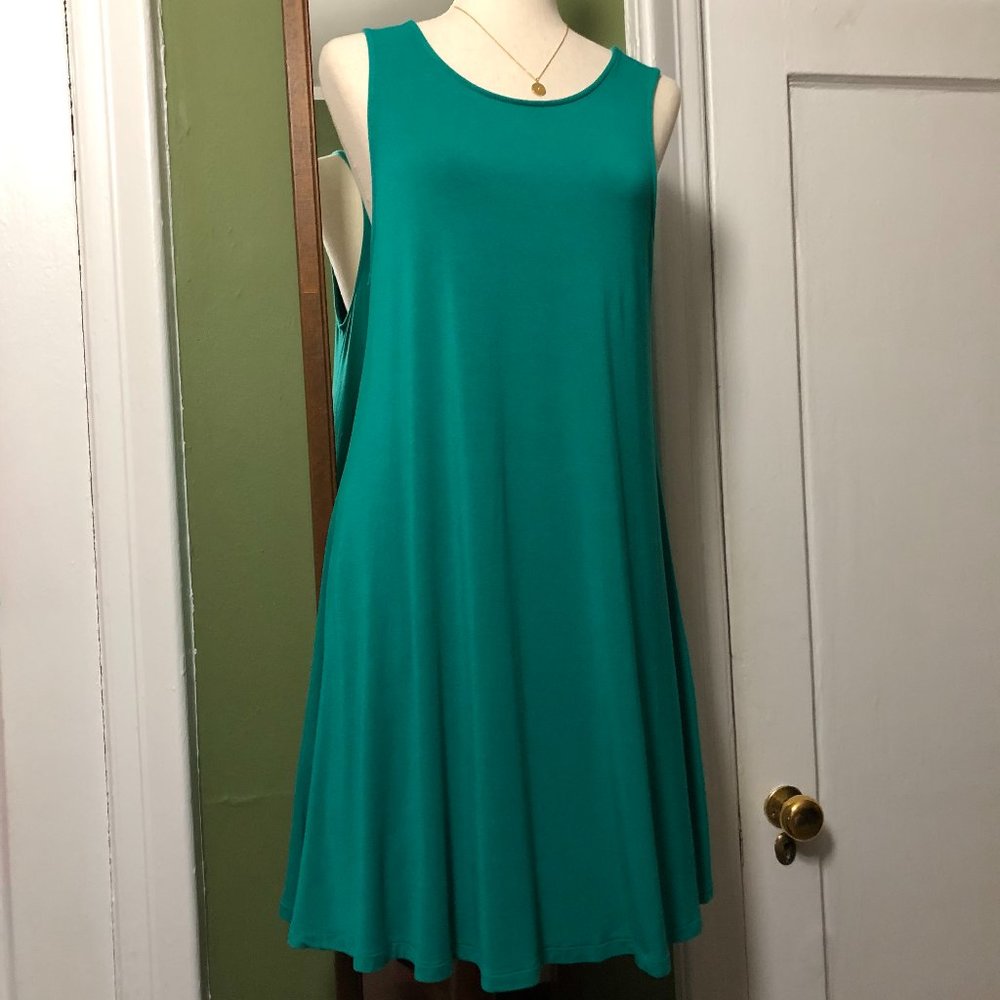 old navy large petite green dress